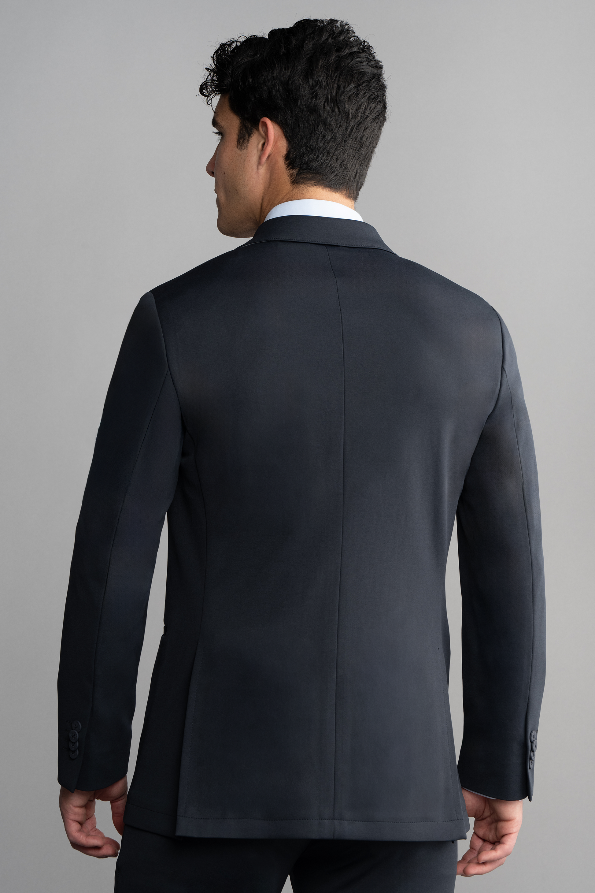 Circular Knit Blazer // Black