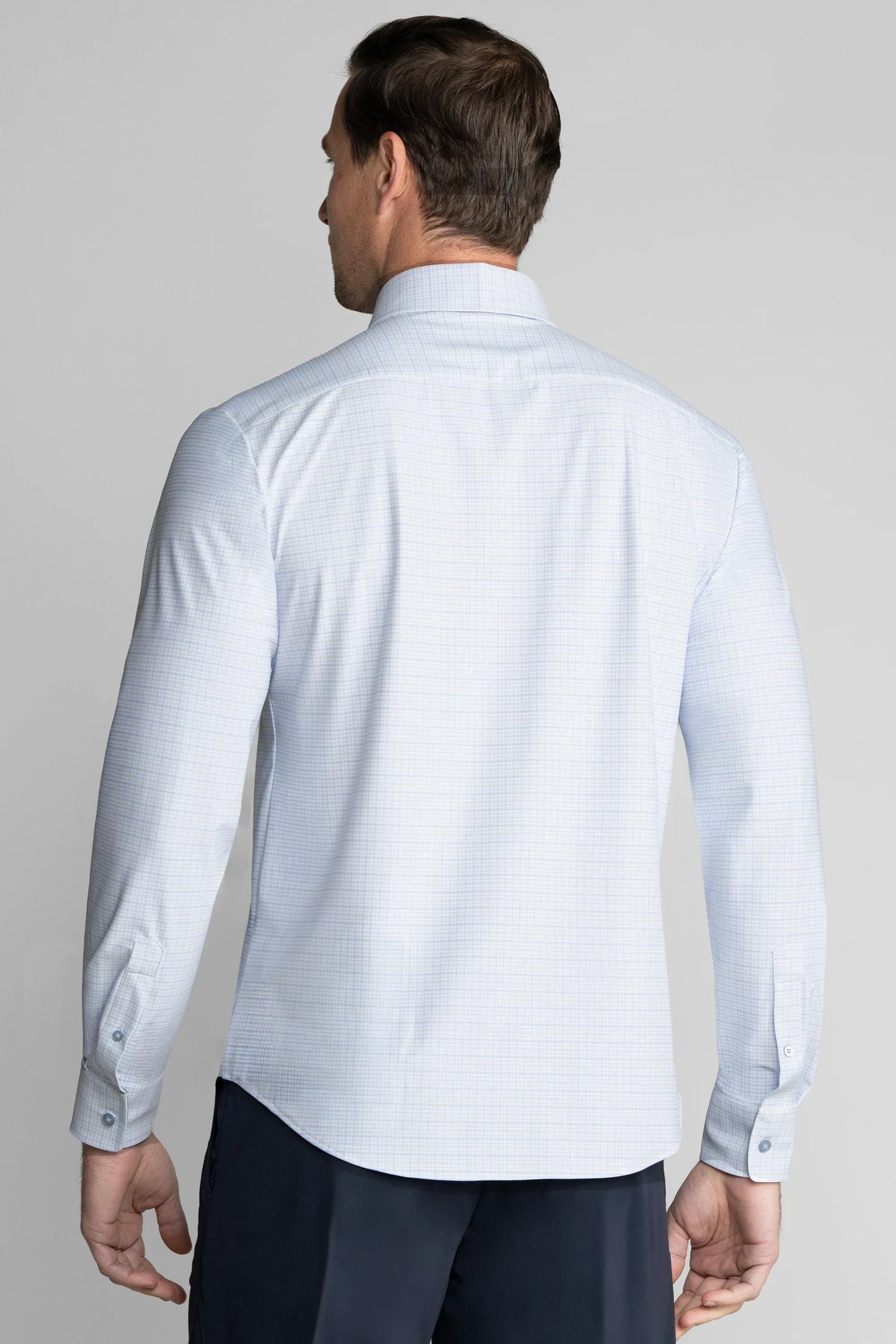 The Event Shirt Windowpane // Light Blue Grid