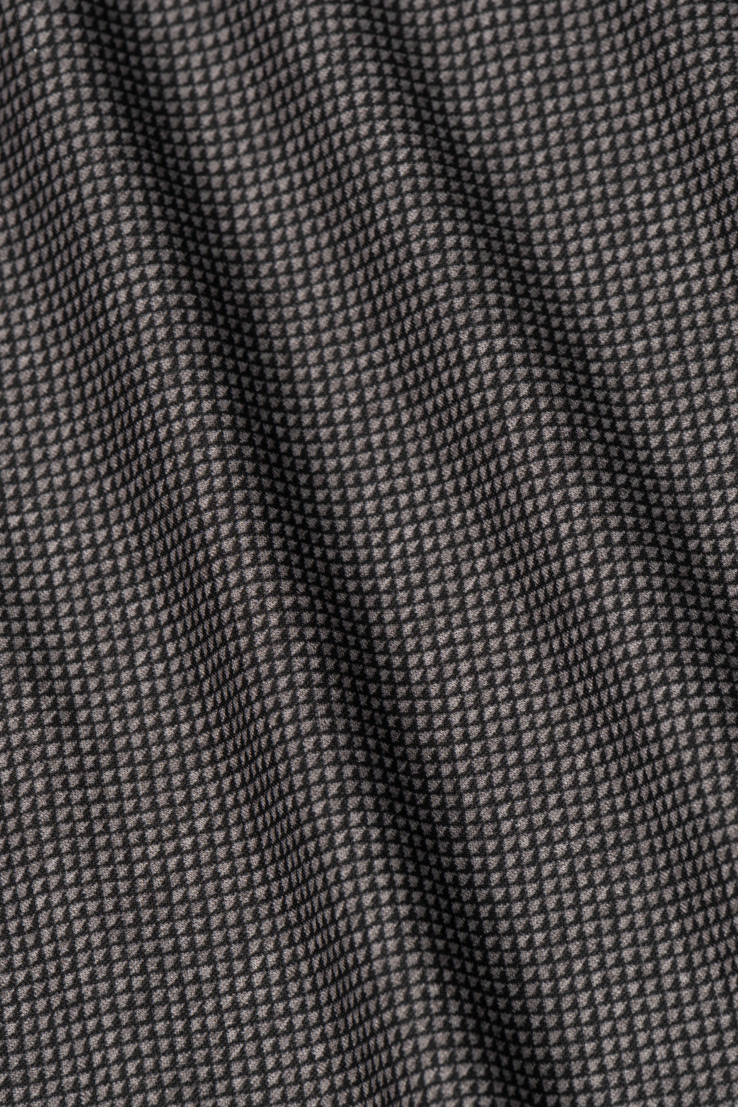 Long Sleeve Button Down Polo Dot // Grey Scale
