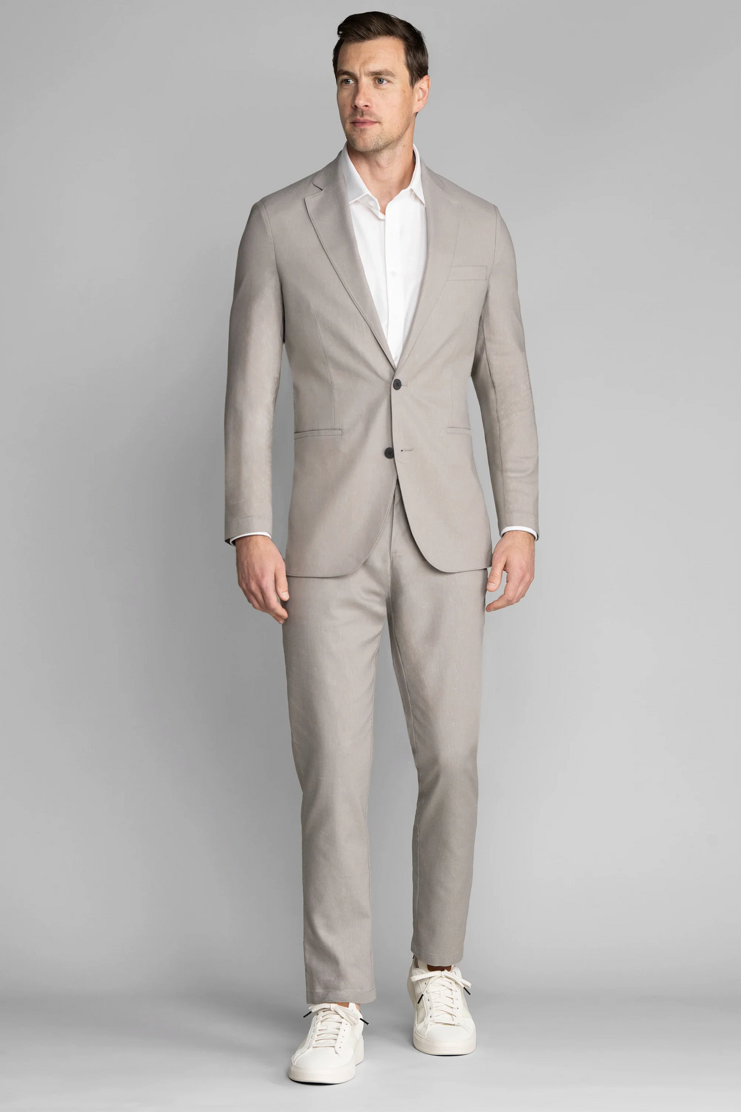 Performance Linen Blazer // Ash