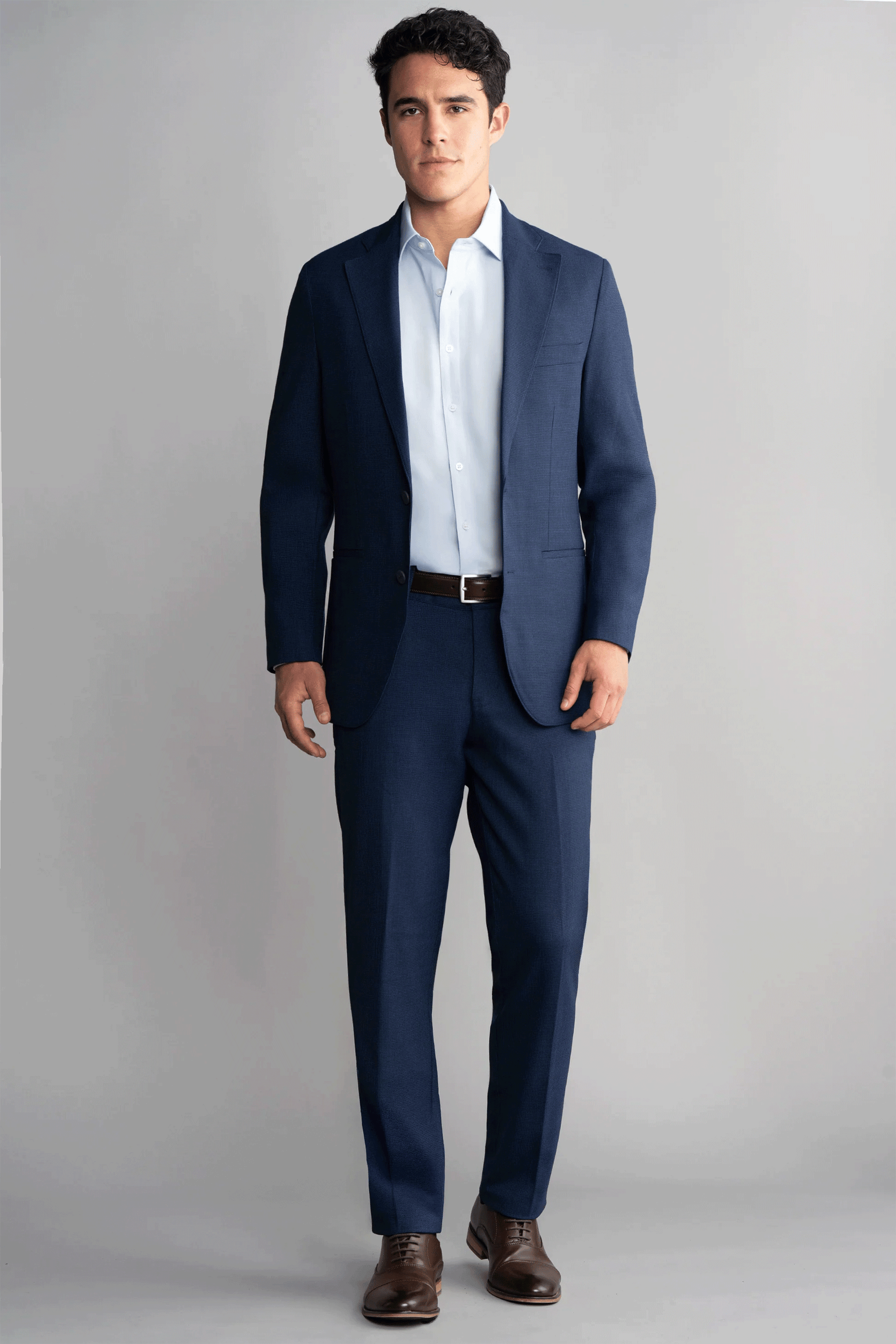 Hybrid Wool Pants // Navy Puppytooth