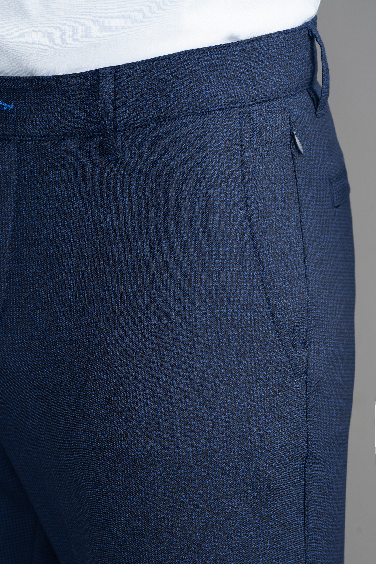 Hybrid Wool Pants // Navy Puppytooth